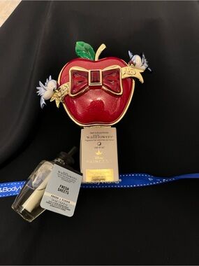 Wallflower Red Apple Plug-In Fragrance with Green Leaf and Gold Trim